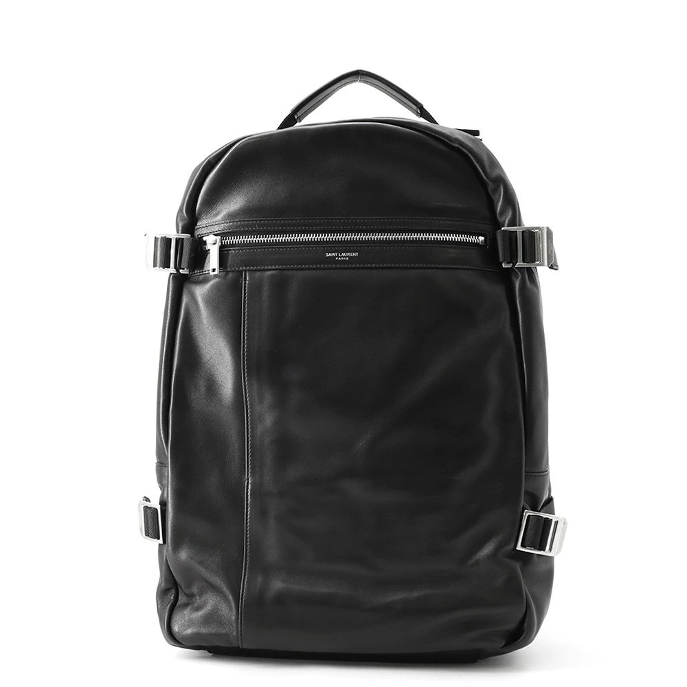 Saint Laurent Paris City Trekking Backpack Lambskin Black Bag
